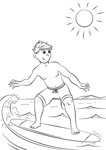 I Love Summer! Coloring Page